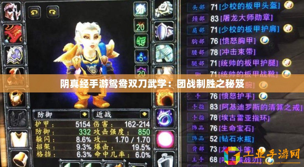 陰真經(jīng)手游鴛鴦雙刀武學(xué)：團戰(zhàn)制勝之秘笈