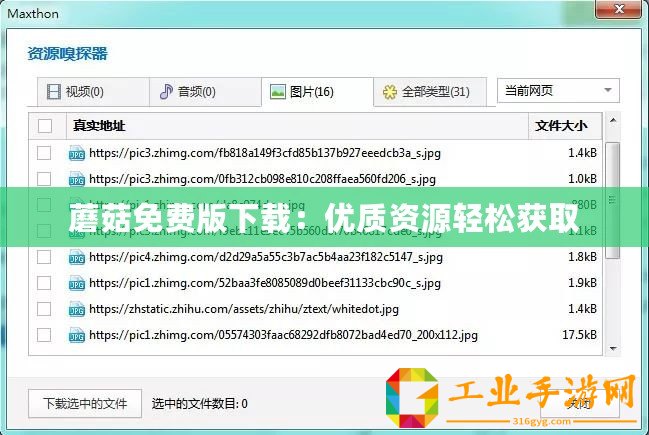 蘑菇免費版下載：優質資源輕松獲取
