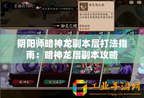 陰陽師暗神龍副本層打法指南：暗神龍層副本攻略