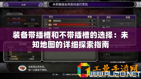 裝備帶插槽和不帶插槽的選擇：未知地圖的詳細探索指南