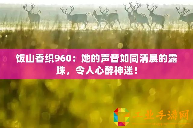 飯山香織960：她的聲音如同清晨的露珠，令人心醉神迷！