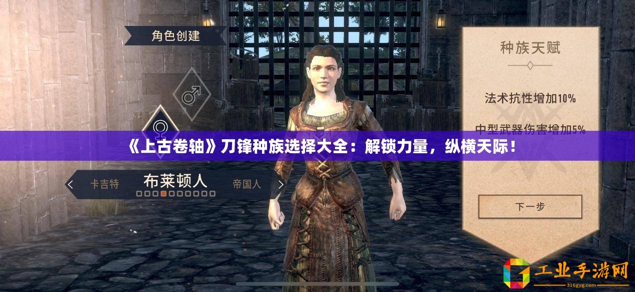 《上古卷軸》刀鋒種族選擇大全：解鎖力量，縱橫天際！