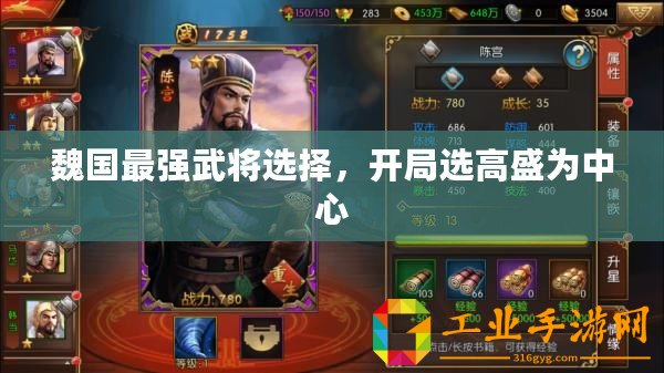魏國最強武將選擇，開局選高盛為中心