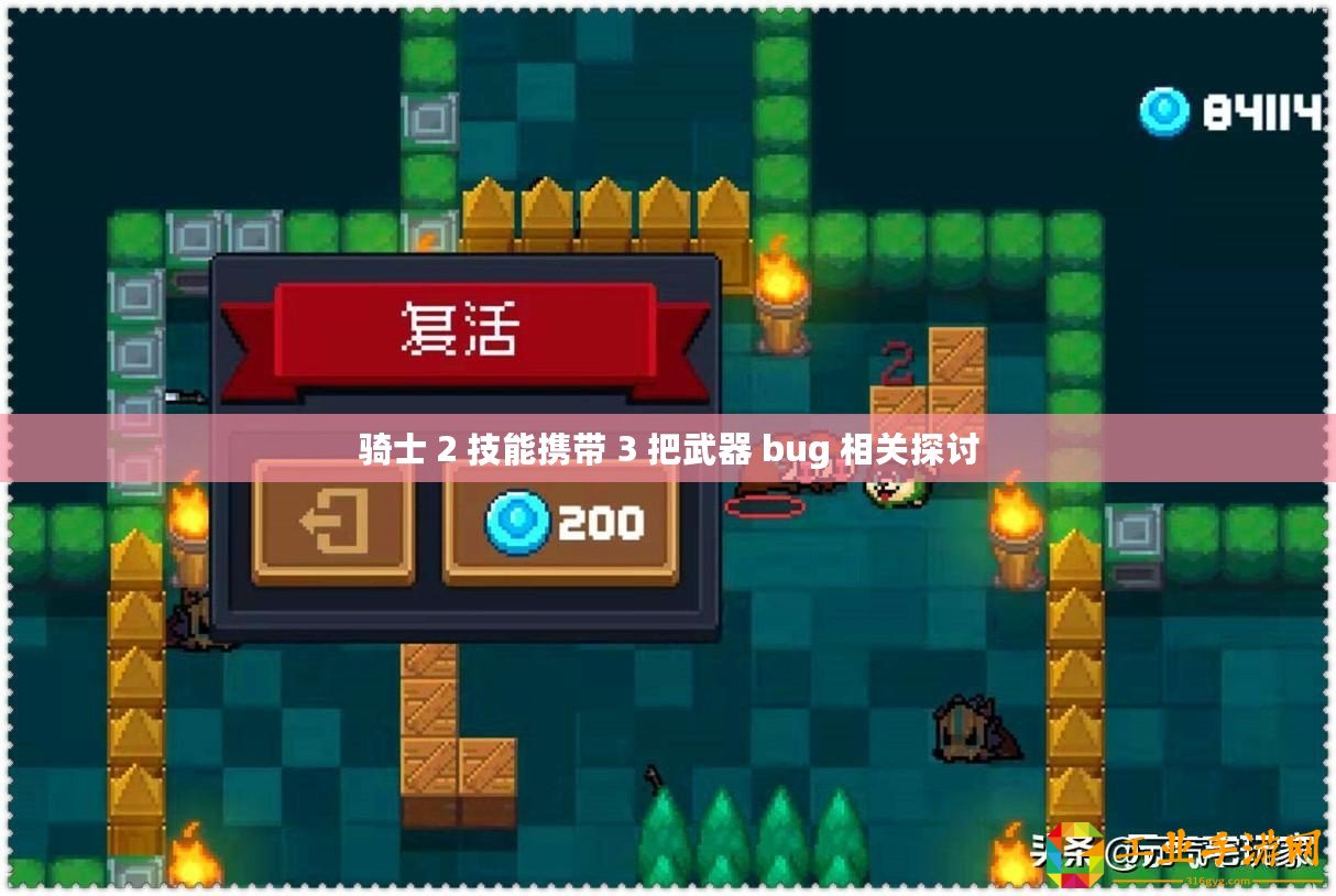 騎士 2 技能攜帶 3 把武器 bug 相關(guān)探討