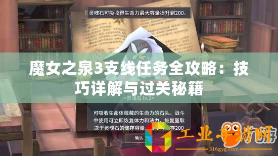 魔女之泉3支線任務(wù)全攻略：技巧詳解與過關(guān)秘籍