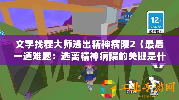 文字找茬大師逃出精神病院2（最后一道難題：逃離精神病院的關鍵是什么？）