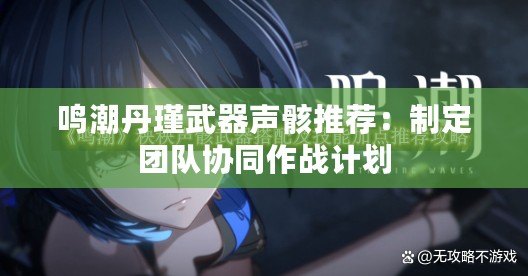 鳴潮丹瑾武器聲骸推薦：制定團(tuán)隊協(xié)同作戰(zhàn)計劃