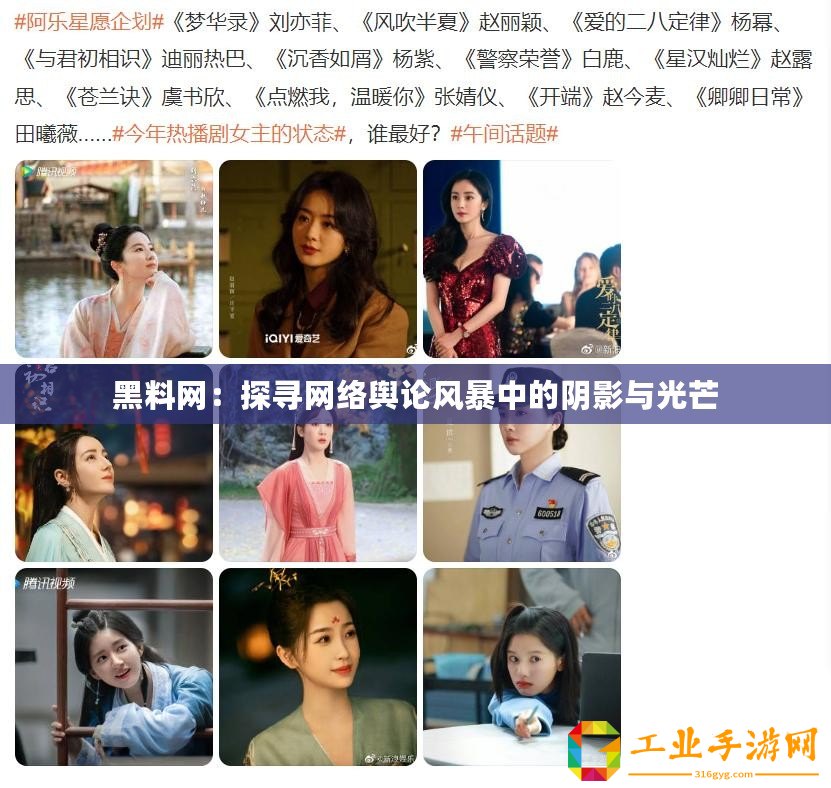 黑料網(wǎng)：探尋網(wǎng)絡(luò)輿論風(fēng)暴中的陰影與光芒
