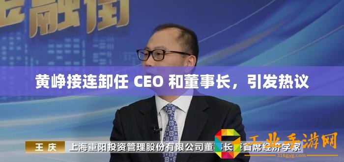 黃崢接連卸任 CEO 和董事長，引發熱議