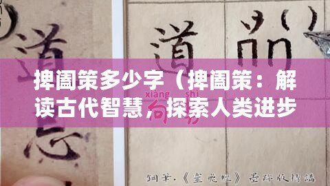 捭闔策多少字（捭闔策：解讀古代智慧，探索人類進(jìn)步之道）