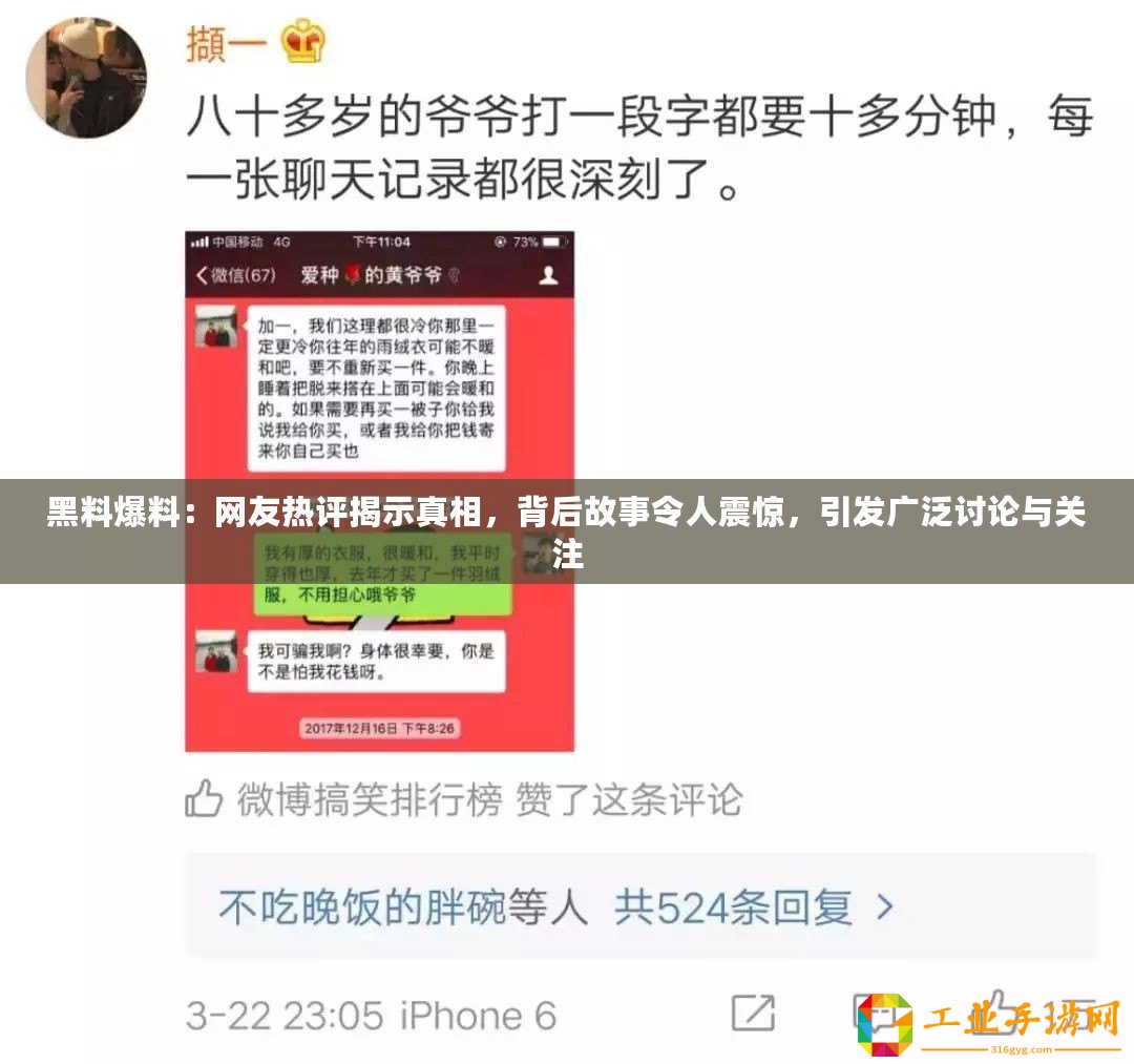 黑料爆料：網(wǎng)友熱評(píng)揭示真相，背后故事令人震驚，引發(fā)廣泛討論與關(guān)注